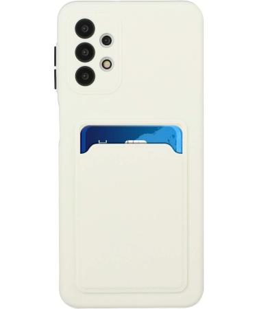 Buy Tivenfezk Nadoli Silicone Case for Samsung Galaxy A23 4G/5G - Ultra Thin Shockproof Scratch-Resistant Wallet TPU Cover with Credit Card Holder - White - Buy Online on GoSupps.com