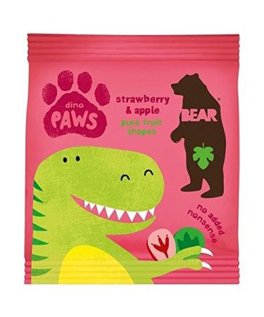 Strawberry & Apple Dinosaur Paws Set of 2 20g