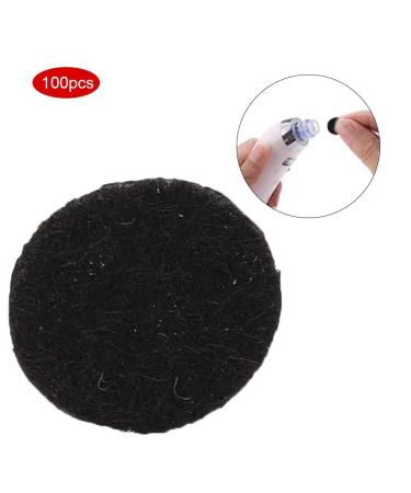100pcs Black Microdermabrasion Filters | 3 Sizes Cotton Round Pads for Blackhead Removal Beauty Machine - Buy Online on GoSupps.com