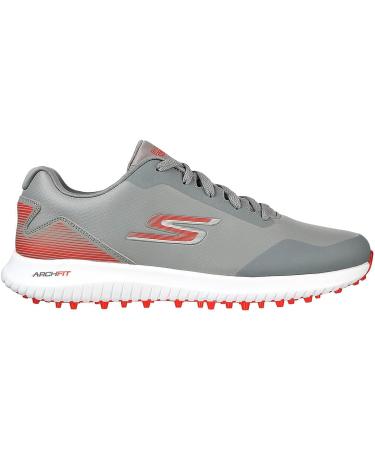 Skechers Men's Max 2 Arch Fit Waterproof Golf Sneaker 11.5 Gray/Red - Buy Online on GoSupps.com