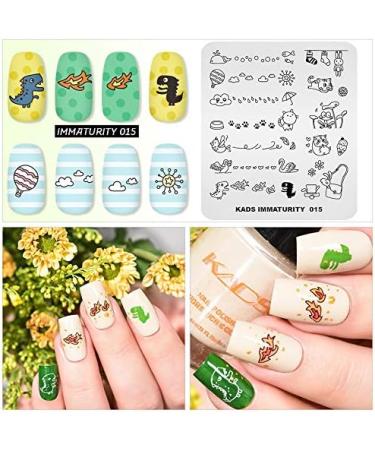 KADS Nail Art Stamping plate Nail Template Nail Art Design Tool Nail DIY Design Image Plate (IM015) - Buy Online on GoSupps.com