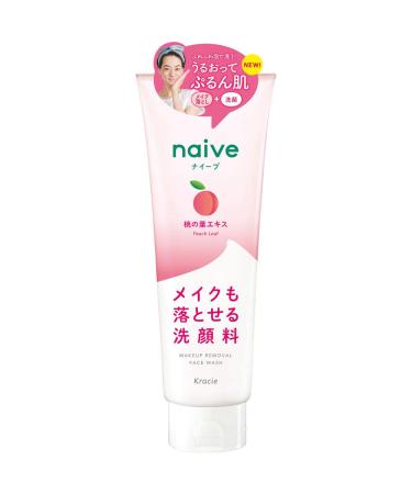 Naive Makeup Removal Face Wash Foam (Contains Peach Leaf Extract) 7.1 oz (200 g)