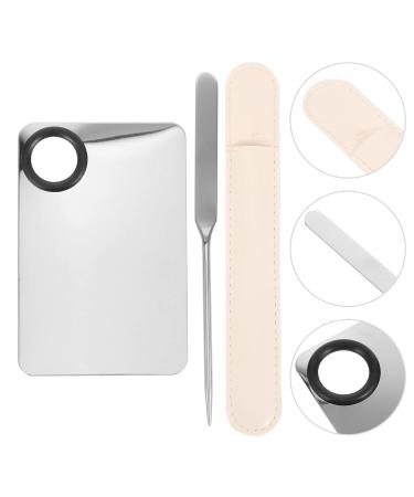 Healvian Liquid Foundation Palette Set | Korean Makeup Tools | Stainless Steel Spatula & Scraper for Makeup Artists & Nail Art | Double Head Makeup Kit - Buy Online on GoSupps.com