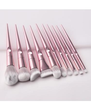 10-Piece Black Makeup Brush Set - Foundation & Eye Shadow Tools | Best Beauty Accessories for Flawless Makeup - Buy Online on GoSupps.com