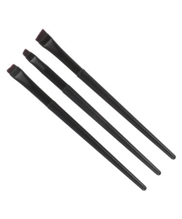 Beavorty Teen Girl 3pcs Eyeliner Brush Eyebrow Brush Eyeliner Makeup Tool Soft Brush Dual Purpose Brush Flat