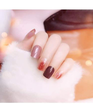 HUIL Artificial Nails False Nails Finished Nails False Nails Finished Glitter Nails Patch