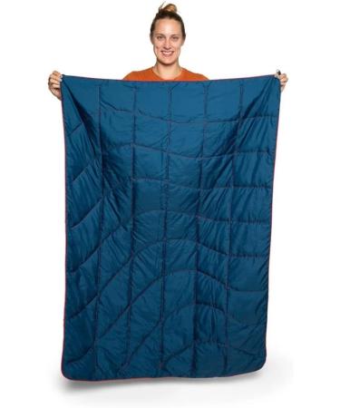 Rumpl NanoLoft Puffy Blanket | Indoor Outdoor Camping Blanket for Traveling, Picnics, Beach Trips & Concerts | 38 x 52 | Pyro Tri-Fade - Buy Online on GoSupps.com