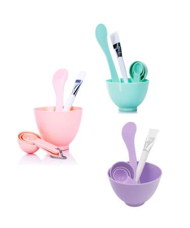 OUGEER Facial Skin Care Mask Mixing Bowl Set - DIY Mask Bowl with Stick, Brush, and Spoon for Homemade Masks - Buy Online on GoSupps.com