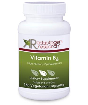 Vitamin B6 | High Potency Pyridoxine HCL | B-6-250 mg | Supports Energy Production Metabolism and Normal Nervous System Function*| 150 Vegetarian Capsules - Buy Online on GoSupps.com