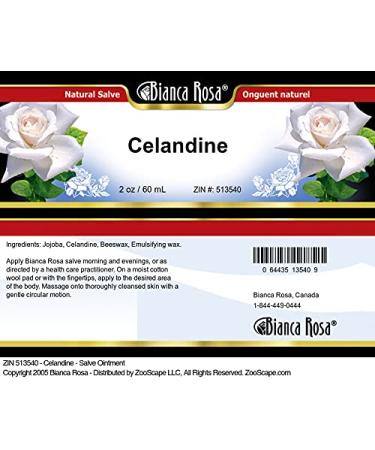Celandine Salve Ointment 2 oz - Natural Healing Remedy for Skin Care | Fast International Shipping - Buy Online on GoSupps.com