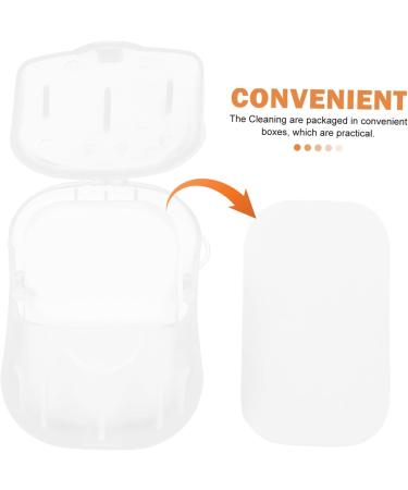 HONMEET 20 Boxes Portable Travel Soap Soapdish Hand Washing Soap Slices Travel Supplies Hand Wash Soap Slices Small Soap Slice Travel Soap Slices Soap Flakes White - Buy Online on GoSupps.com