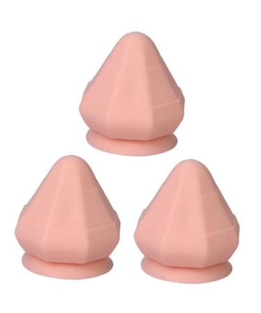 Minkissy 3st fascia ball massage ball Tiller massage unlocking tool for hip flexor yoga massage muscle massage massage with suction-off self-massage tool Sport massage TPE fitness manual 7x7cmx3pcs rosax3stk