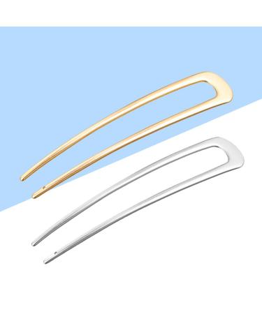 Frcolor U-Form Hair Forks - 4-Piece Alloy Hair Clips for Women & Girls | Perfect for Daily Use Costumes and Christmas Gifts - Buy Online on GoSupps.com