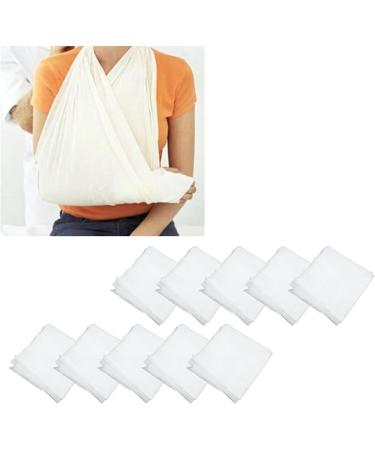 Triangle Bandage - 10pcs Medical Emergency Non Woven Fixation Bandage | Ideal for First Aid & Emergency Use - Buy Online on GoSupps.com
