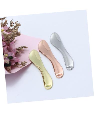 BELLIFFY 5pcs Cosmetic Beauty Spoon Face Cream Applicator Makeup Spatulas Small Eye Cream Zinc Alloy Golden 6.5X1.3X0.3CM Golden - Buy Online on GoSupps.com