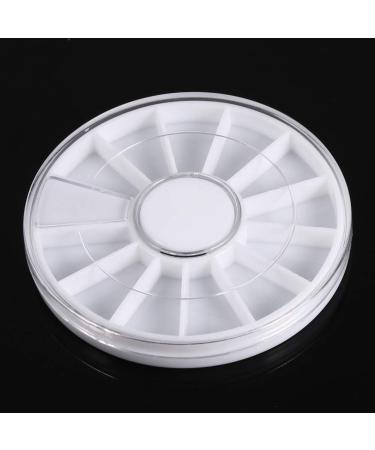 Plastic Material Nail Decoration Box Clear Lid Bead Container Portable Nail Wheel Box Nail Art Decoration Empty Wheel Box for Nail Salon Storing - Buy Online on GoSupps.com