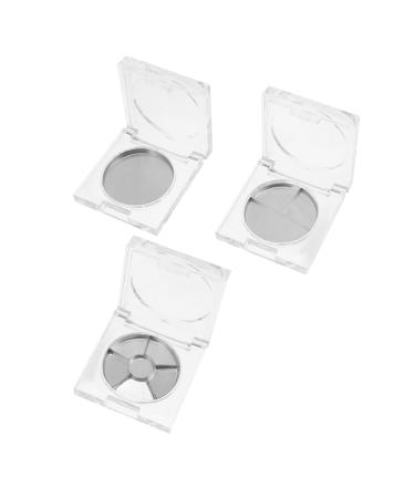 FOMIYES 14pcs Transparent Blush Box Diy Makeup Concealer Empty Eyeshadow Pan Case Travel Power Lipstick