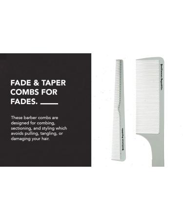Gentlemen Republic Taper Comb for Fades and Blending - Ideal for Men's Haircuts - Barbershop Quality with Soft Tips and Strong Teeth - Perfect for At-Home Grooming and Styling - Buy Online on GoSupps.com