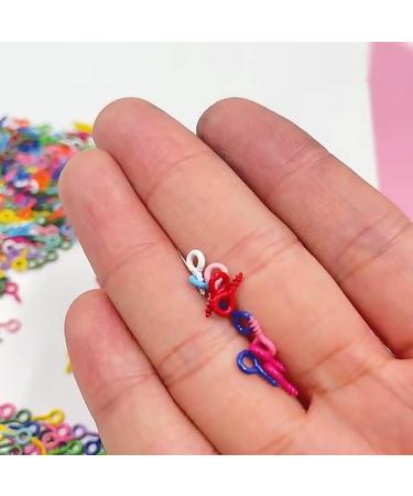 500Pcs Small Screw Eye Pins for DIY Jewelry Making - 4x8mm Metal Screw-in Hooks for Arts & Crafts Projects - Buy Online on GoSupps.com