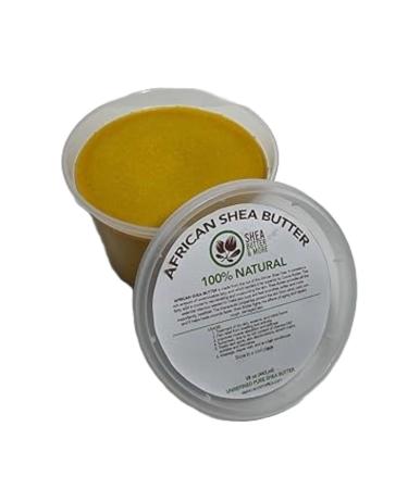 Buy African Shea Butter 15 oz Yellow - 100% Natural Moisturizer for Skin & Hair | Global Shipping Available - Buy Online on GoSupps.com