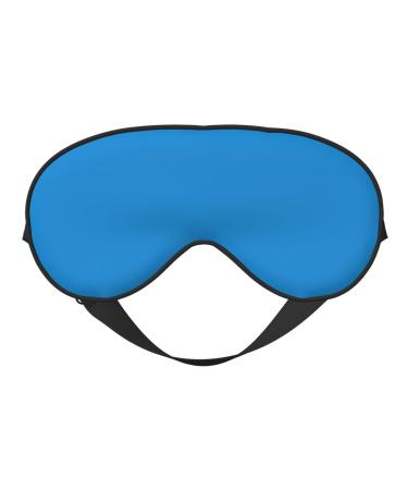 Solid Color Blue Eye mask Soft Elastic and Adjustable Nighttime Comfort Sleeping mask Suitable for Both Men and Women
