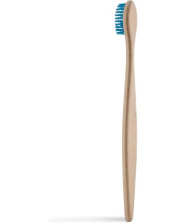 Georganics Sustainable Beech Wood Toothbrush - Eco-Friendly Vegan Soft BPA-Free Nylon Bristles for Adults - Compostable & Recyclable Handle No SLS Fluoride or Animal Testing - Buy Online on GoSupps.com