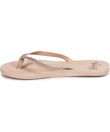 Buy Roxy Women's Napili Flip Flops - Stylish Beige 38 EU | International Shipping Available - Buy Online on GoSupps.com