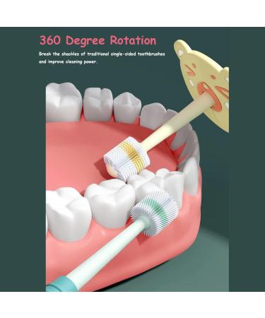 soobei Baby 360Toothbrush Kids Toothbrush - Soft Nanometre Bristles - 3 Pack (Pink+Blue+Green) | Ideal for Babies and Toddlers Ages 1-6 - Buy Online on GoSupps.com