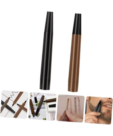 BELLIFFY 2pcs Beard Pencil Brow Pencil Waterproof Eyebrow Pen Microblading Pencil for Eyebrows Plastic - Buy Online on GoSupps.com