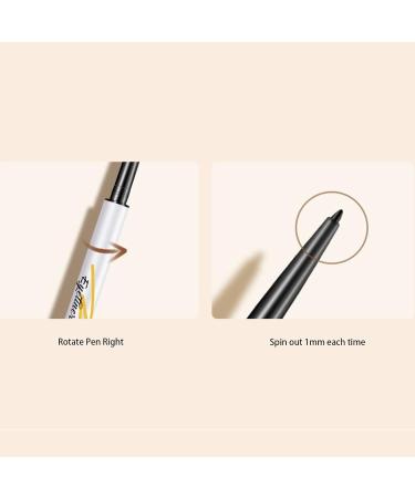 Eyeliner Pencil Waterproof Eyeliner Pencil | Pencil Eyeliner Highly Pigmented Stay Eye Makeup Waterproof Smudgeproof Longwearing Gel Eyeliner Soft Tip Rowces black - Buy Online on GoSupps.com