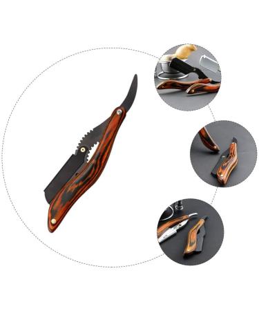 Ficklap Foldable Razor Combo - Black Double Edge Manual Beard Cutter with Wooden Handle | International Shipping Available - Buy Online on GoSupps.com