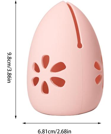 Vented Silicone beauty bllender Case - Silicone Makeup Sponge Holder - Powder Puff Storage Case | Silicone Beauty Sponge Case With Vent Design Portable Makeup Sponge Holder Pink - Buy Online on GoSupps.com