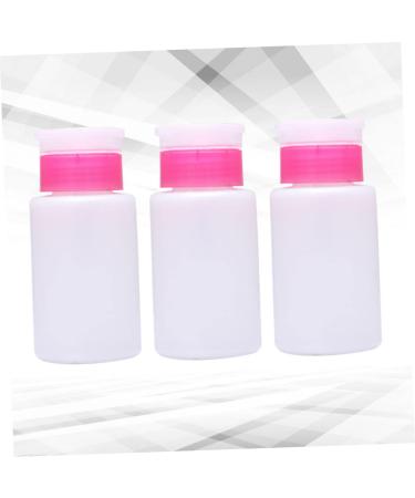  Beatifufu Set of 3 Lockable 150ml Plastic Nail Polish Remover Bottles with Convenient Pressure Pump - Buy Online on GoSupps.com