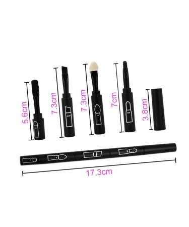 Versatile Makeup Brush Set Lip Eye Shadow Concealer Eyeliner & More | Portable Cosmetic Tools for Flawless Application - Buy Online on GoSupps.com