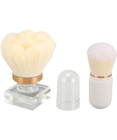 Small Powder Brush Transparent Handle Powder Brush Ergonomic Handle Capsule-shaped Brush Prevents Redness - Buy Online on GoSupps.com