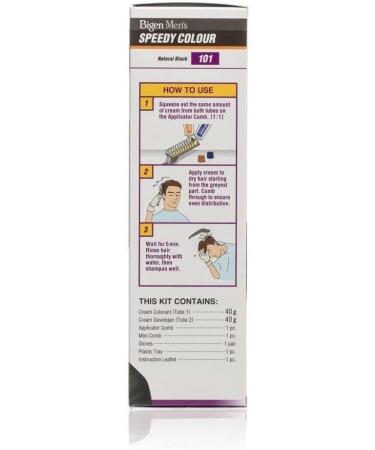 Bigen Men's Speedy Colour Natural Black 101 (3 Pack) - Buy Online on GoSupps.com