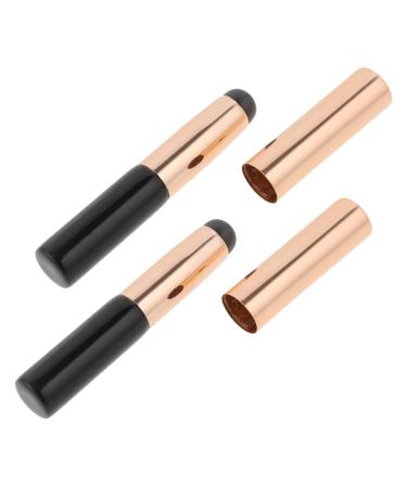 MAGICLULU Round Head Silicone Lip Brush Lip Masks Applicator Eyeshadow Brush Lip Applicator Brush Lip Gloss Applicator Lip Balm Applicator Women Makeup Tools Metal Miss Sponge With Cover