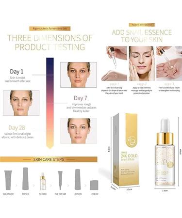 |Most Gifted| 24k Gold Snail Serum - 4PCS Say Goodbye to Wrinkles Without Expensive with 24K Gold Collagen Booster Serum - 17ml/0.59fl.oz - Buy Online on GoSupps.com