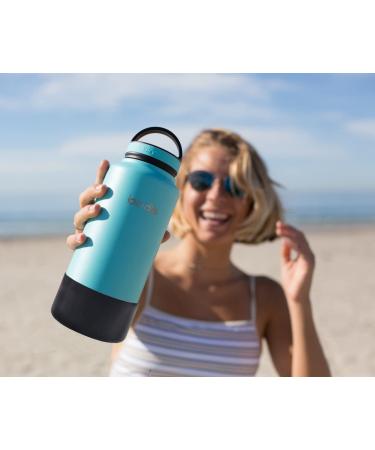 Silicone Sleeve Boot for Hydro Flask, YETI & More (32-40OZ, Black) - BPA Free Anti-Slip Cover - Buy Online on GoSupps.com