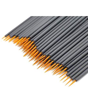 WOIWO 50 PCS Disposable Eyeliner Brush Set - Hard & Soft Tips Gold & White Eyeliner Tools for Eye Makeup - Perfect for Cream & Shadow Application (Orange - Buy Online on GoSupps.com