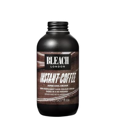Bleach London Instant Coffee Colour - Light Soft Brown Hair Dye for Blonde Hair - Vegan & PETA-Approved Semi-Permanent Direct Dye - 150 ml