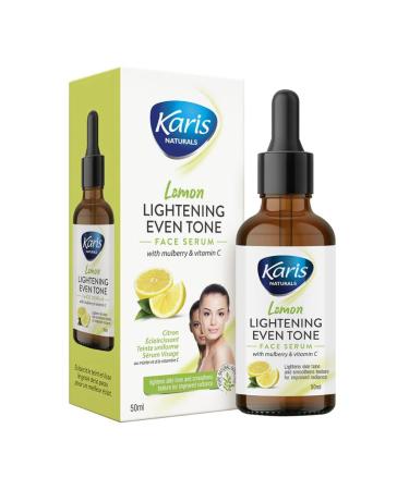 Karis Naturals Lemon Glow Face Serum Daily Hydration for Radiant Skin Lightweight Non-Greasy Formula 1.7 fl oz (50ml)
