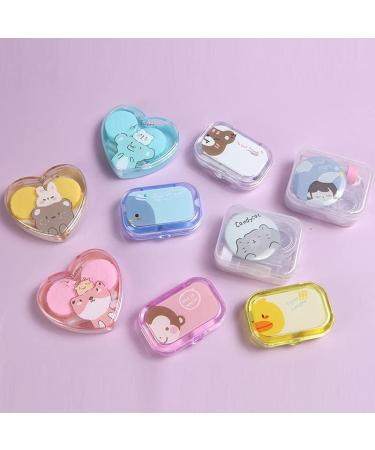 Shop Mobeon Cute Contact Lens Containers - 4 Portable Etui in Assorted Colors | Travel-Friendly with Secure Screw Closure - Buy Online on GoSupps.com