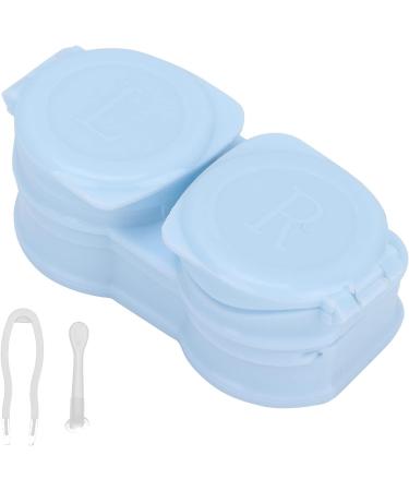 Dewin Portable Contact Lens Container Set | Dustproof Storage & Tweezers | Sustainable Blue Contact Lens Box - Buy Online on GoSupps.com