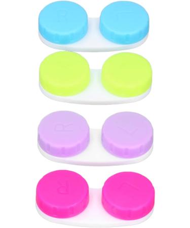 Buy NATUDECO 16-Part Colorful Contact Lens Container - Travel Storage with Tweezers for Outdoor Activities - Buy Online on GoSupps.com