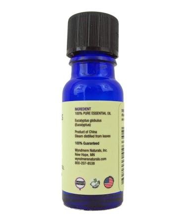 Wyndmere Eucalyptus Essential Oil - 100% Pure Therapeutic Quality - 10ml - Made in USA - Perfect for Diffusers & International Shipping - Buy Online on GoSupps.com