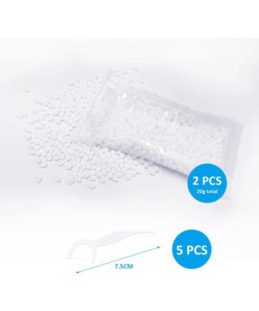 Temporary Tooth Restoration Beads - 20g | Dental Floss Sticks & Filler for Missing Teeth | Tooth Replacement & Repair Solutions - Buy Online on GoSupps.com