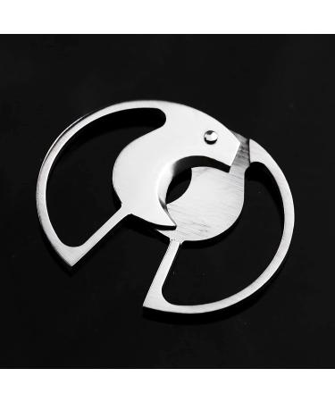 PENNY73 Round Sharp Double-Edged Stainless Steel Cigar Cutter Cigar Scissors Guillotine Pocket Knife Cuban Smoke Accessories Tool - Buy Online on GoSupps.com