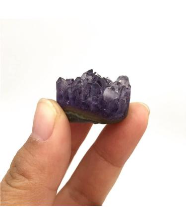 Beautiful 1 Piece Natural Crystal Amethyst Quartz Crystal Cluster Specimen Full of Texture - Buy Online on GoSupps.com