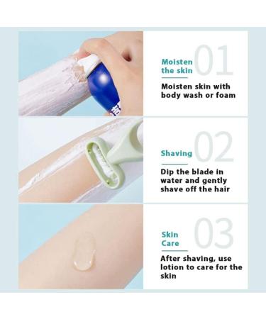 Luocy Portable 3-Part Hair Removal System for Women | Non-Sensing Glatt Razor for Armpit & Leg Hair | Travel-Friendly Epilator & Shaver - Buy Online on GoSupps.com